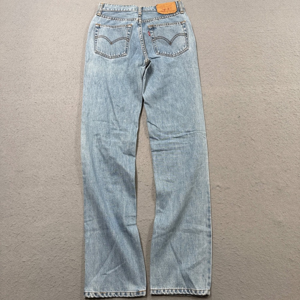 Y2K Levi's 552 Jeans Womens 25 Blue Light Wash Straight Leg High Rise Streetwear
